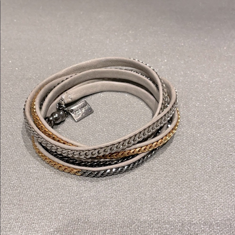 Vita Fede two tone wrap bracelet